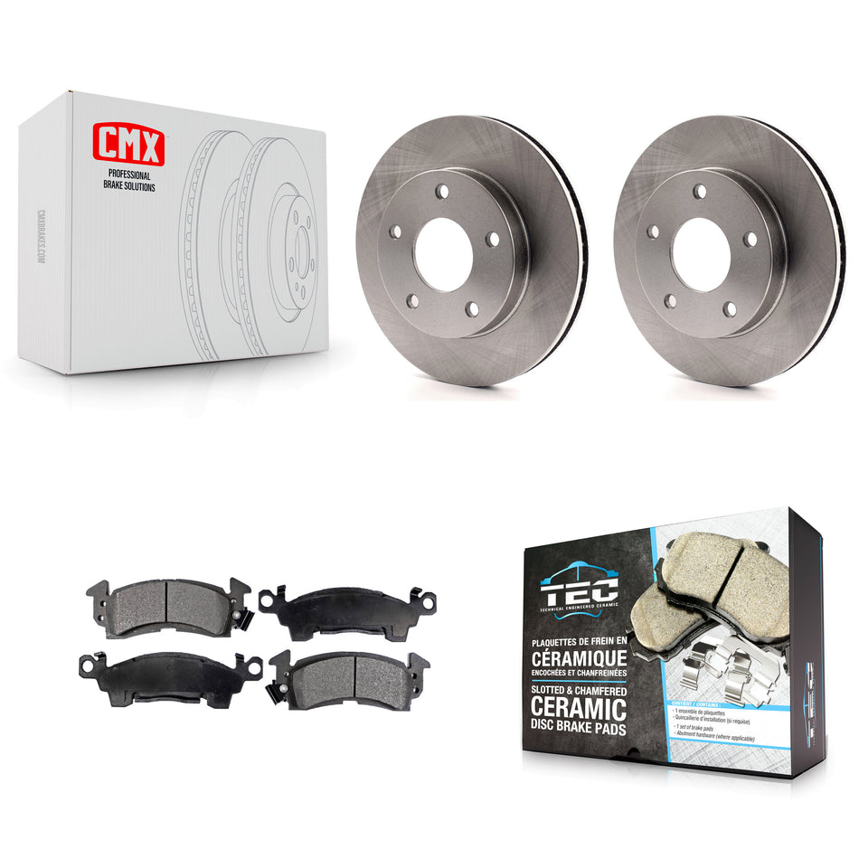 Front Disc Brake Rotors And Ceramic Pads Kit For GMC Jimmy K8T-103448