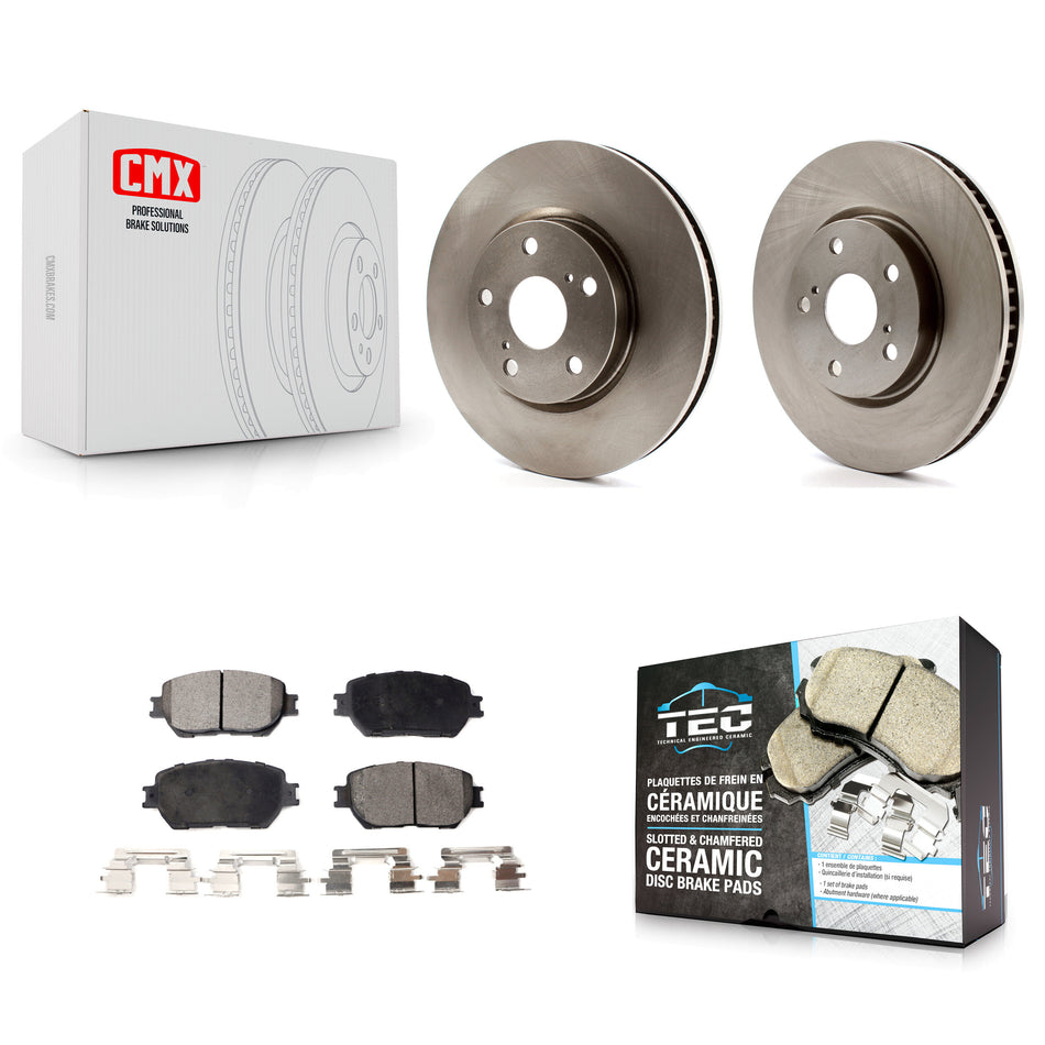 Front Disc Brake Rotors And Ceramic Pads Kit For Lexus IS250 GS300 K8T-103452