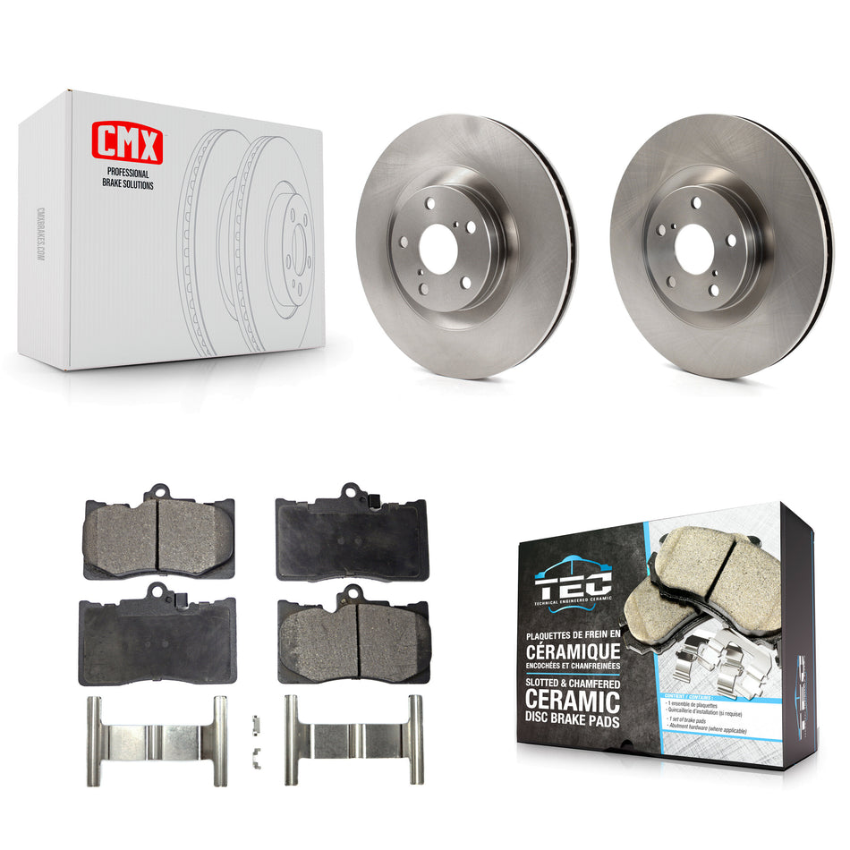 Front Disc Brake Rotors And Ceramic Pads Kit For Lexus GS350 IS300 IS350 RC350 IS200t RC300 RC200t GS300 GS450h GS200t GS460 K8T-103453