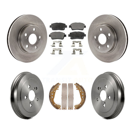 Front Rear Disc Brake Rotors Ceramic Pads And Drum Kit For 2000 Toyota Celica GT K8T-103528