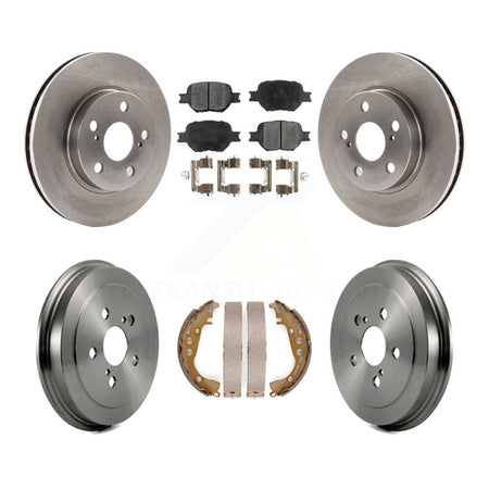 Front Rear Disc Brake Rotors Ceramic Pads And Drum Kit For 2001 Toyota Celica GT K8T-103530