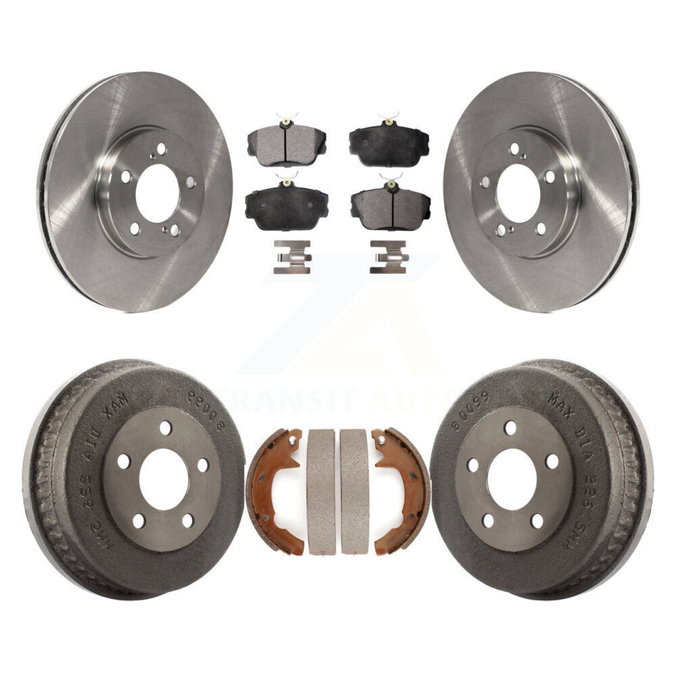 Front Rear Disc Brake Rotors Ceramic Pads And Drum Kit For Ford Taurus Mercury Sable K8T-103540
