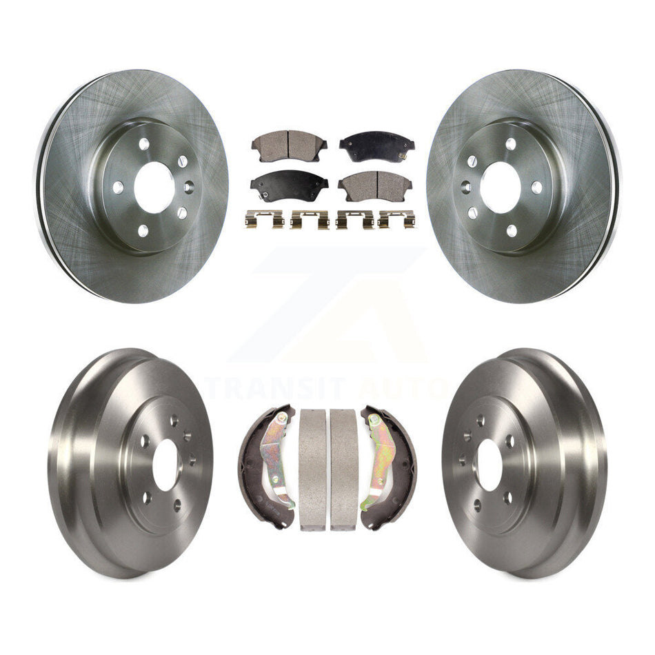 Front Rear Disc Brake Rotors Ceramic Pads And Drum Kit For Chevrolet Sonic K8T-103560