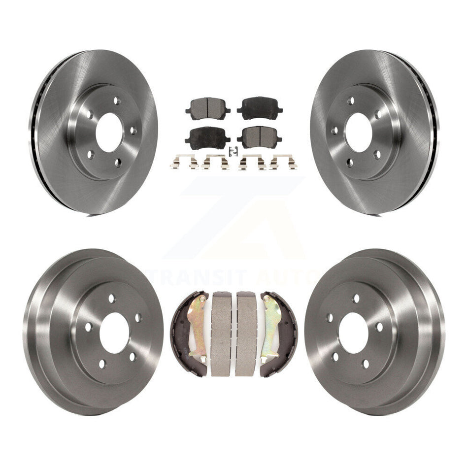Front Rear Disc Brake Rotors Ceramic Pads And Drum Kit For Chevrolet HHR K8T-103575
