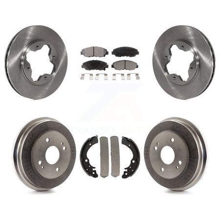 Front Rear Disc Brake Rotors Ceramic Pads And Drum Kit For Honda Accord K8T-103599