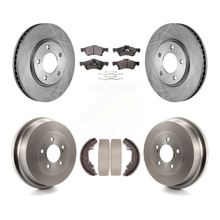 Front Rear Disc Brake Rotors Ceramic Pad Drum Kit For Dodge Caravan Grand Chrysler Town & K8T-103605