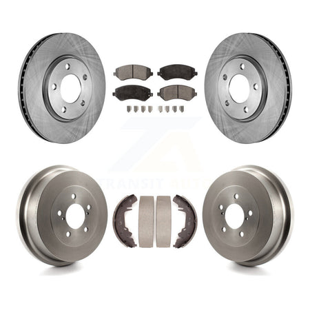 Front Rear Disc Brake Rotor Ceramic Pad Drum Kit For Dodge Grand Caravan Chrysler Voyager K8T-103610