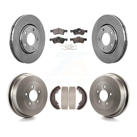 Front Rear Disc Brake Rotors Ceramic Pads And Drum Kit For Dodge Caravan Chrysler Voyager K8T-103611