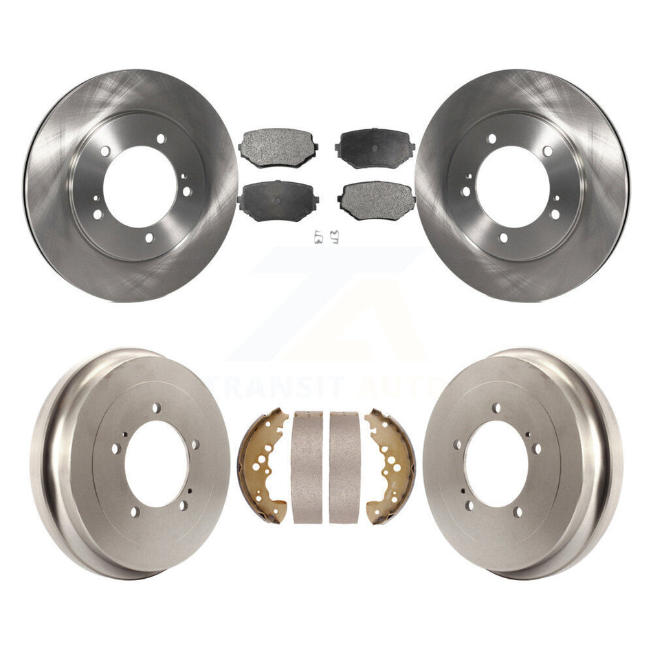 Front Rear Disc Brake Rotors Ceramic Pads And Drum Kit For Suzuki XL-7 Grand Vitara K8T-103617
