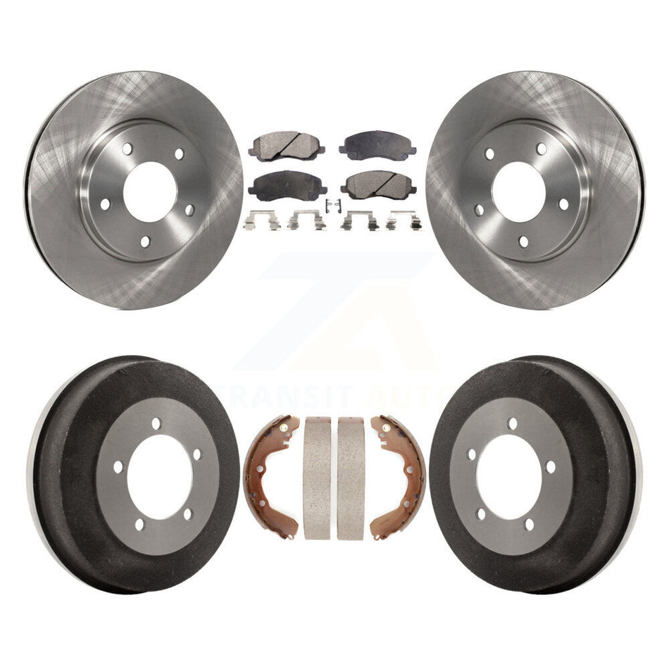 Front Rear Disc Brake Rotors Ceramic Pads And Drum Kit For Chrysler Sebring Mitsubishi Dodge Stratus Eclipse Galant K8T-103654