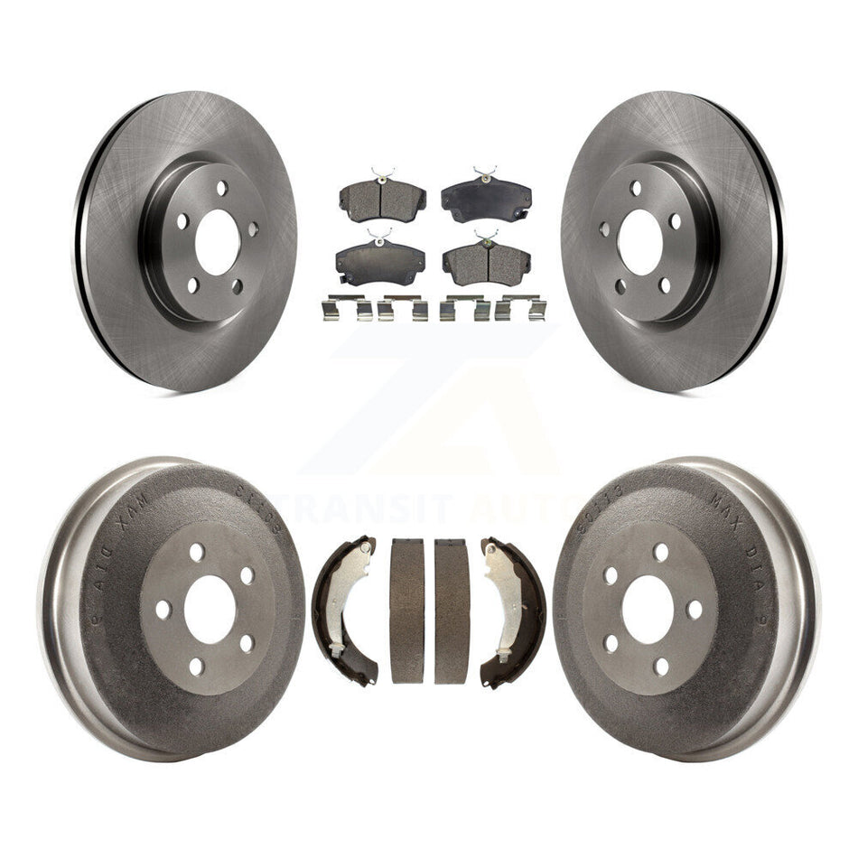 Front Rear Disc Brake Rotors Ceramic Pads And Drum Kit For Chrysler PT Cruiser Naturally Aspirated K8T-103664