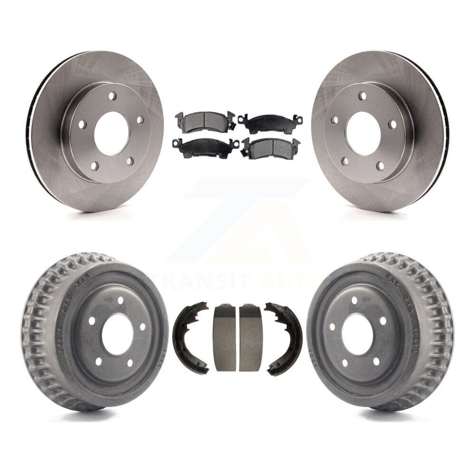 Front Rear Disc Brake Rotors Ceramic Pads And Drum Kit For GMC Jimmy K8T-103718