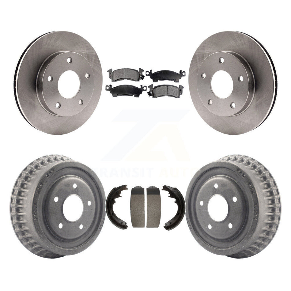 Front Rear Disc Brake Rotors Ceramic Pads And Drum Kit For GMC Jimmy K8T-103718