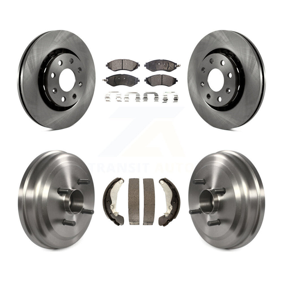 Front Rear Disc Brake Rotors Ceramic Pads And Drum Kit For Chevrolet Aveo Aveo5 Pontiac G3 Wave Wave5 With Hub Assembly K8T-103744