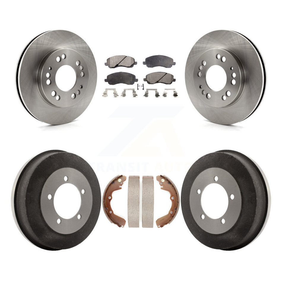 Front Rear Disc Brake Rotors Ceramic Pads And Drum Kit For 2001-2001 Mitsubishi Eclipse Galant From 06/01 2.4L K8T-103748