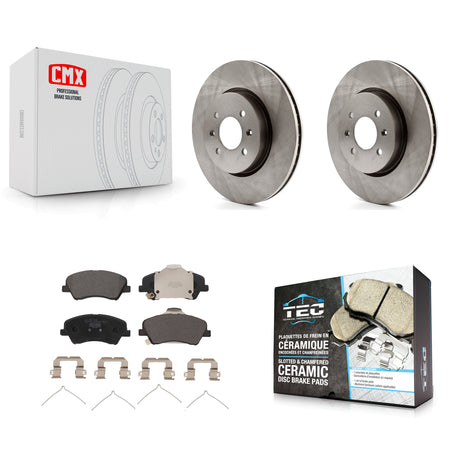 Front Disc Brake Rotors And Ceramic Pads Kit For Kia Rio Hyundai Accent K8T-103810