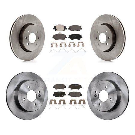 Front Rear Disc Brake Rotors And Ceramic Pads Kit For Kia Rio Hyundai Accent K8T-103812
