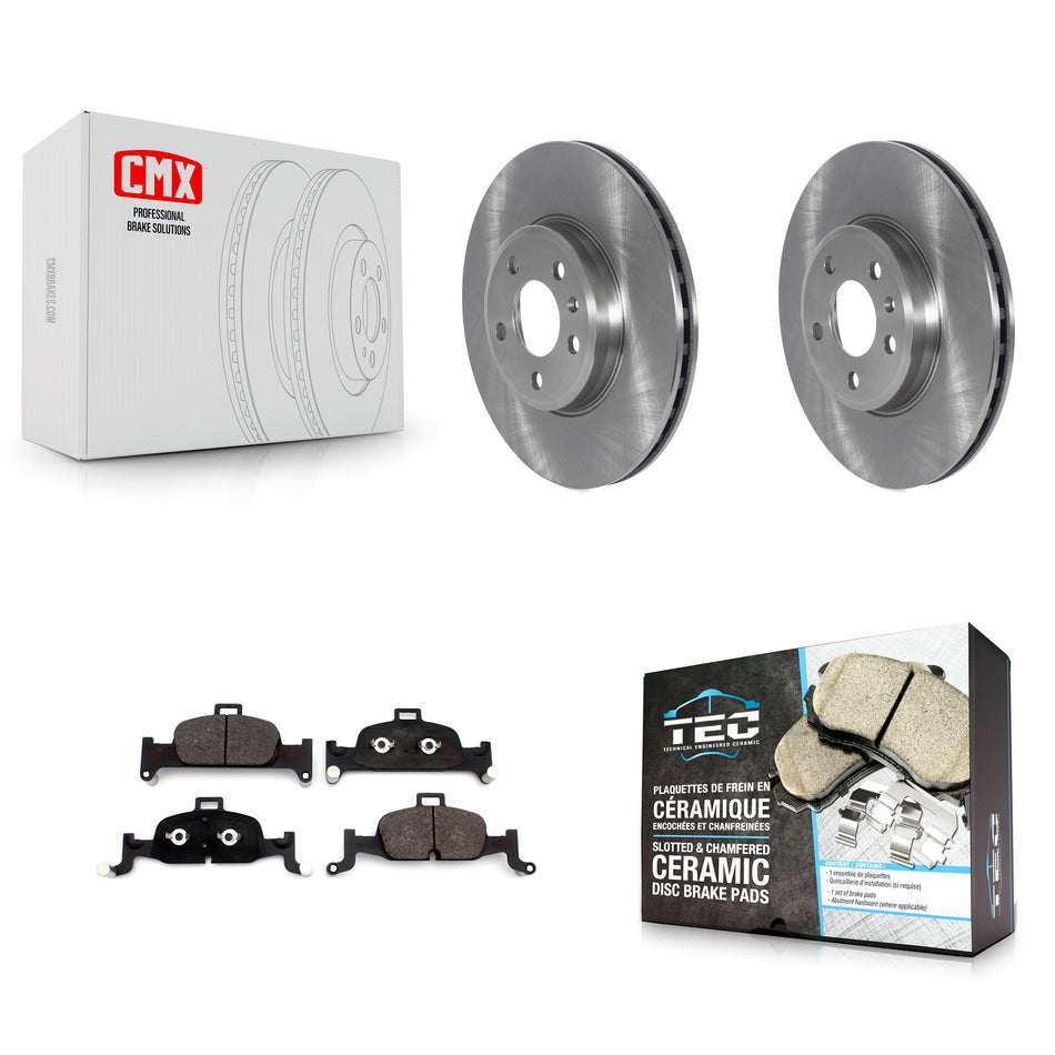 Front Disc Brake Rotors And Ceramic Pads Kit For Audi A4 Quattro A5 Sportback K8T-103822