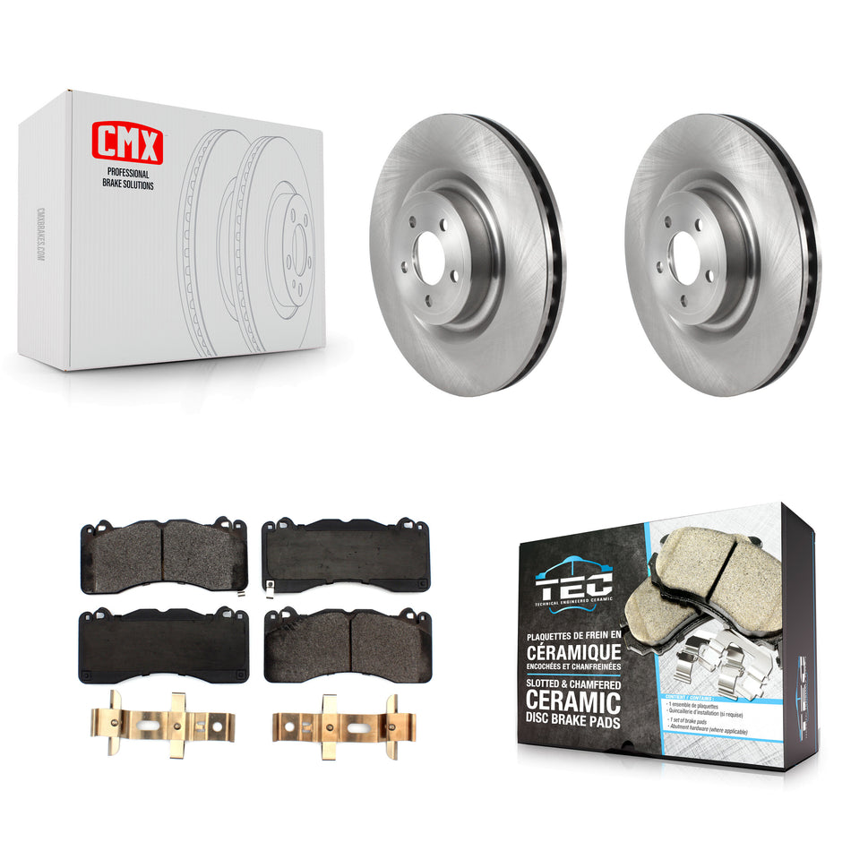 Front Disc Brake Rotors And Ceramic Pads Kit For Ford Mustang K8T-103824