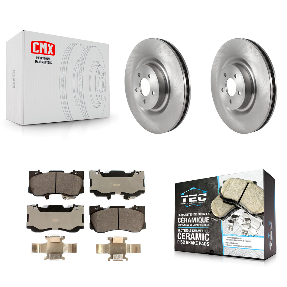 Front Disc Brake Rotors And Ceramic Pads Kit For Ford Mustang K8T-103826