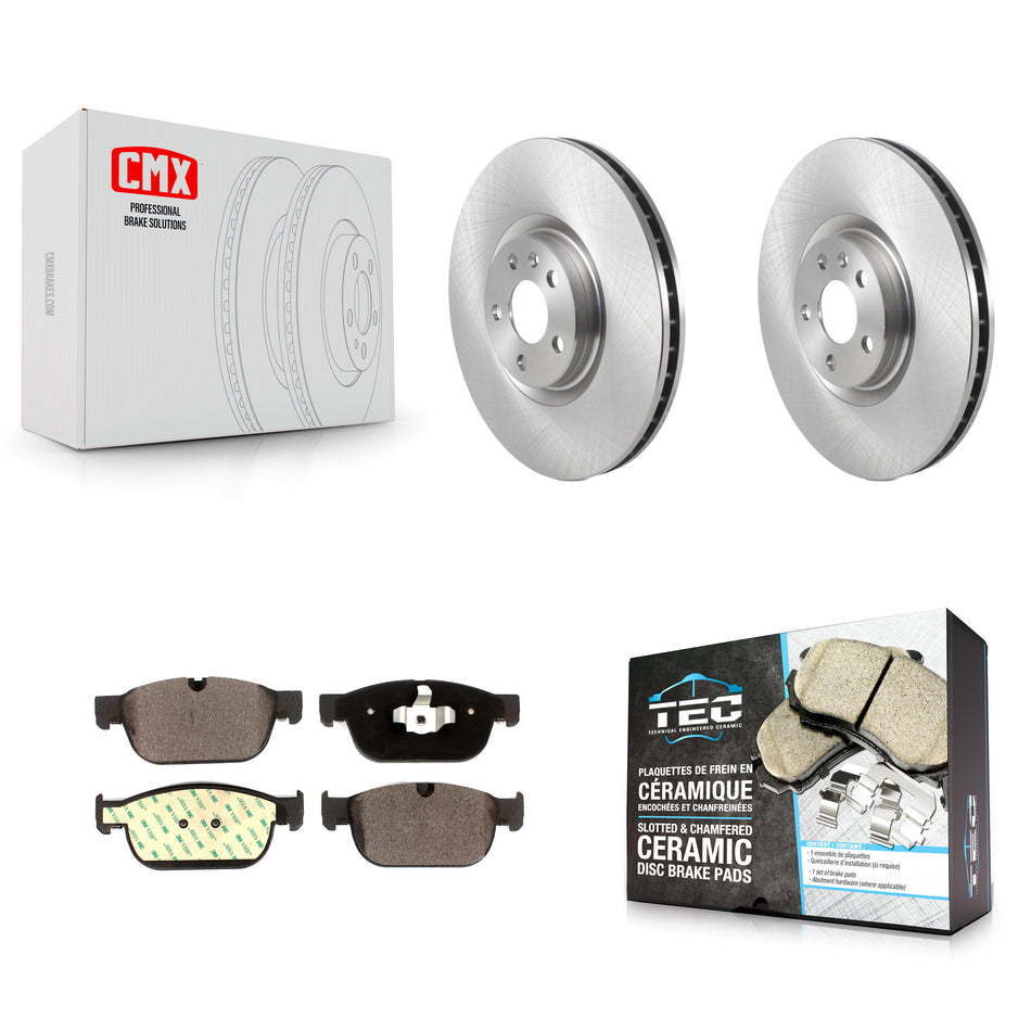 Front Disc Brake Rotors And Ceramic Pads Kit For Volvo XC90 XC60 XC40 S90 V90 Cross Country V60 With 345mm Diameter Rotor K8T-103830