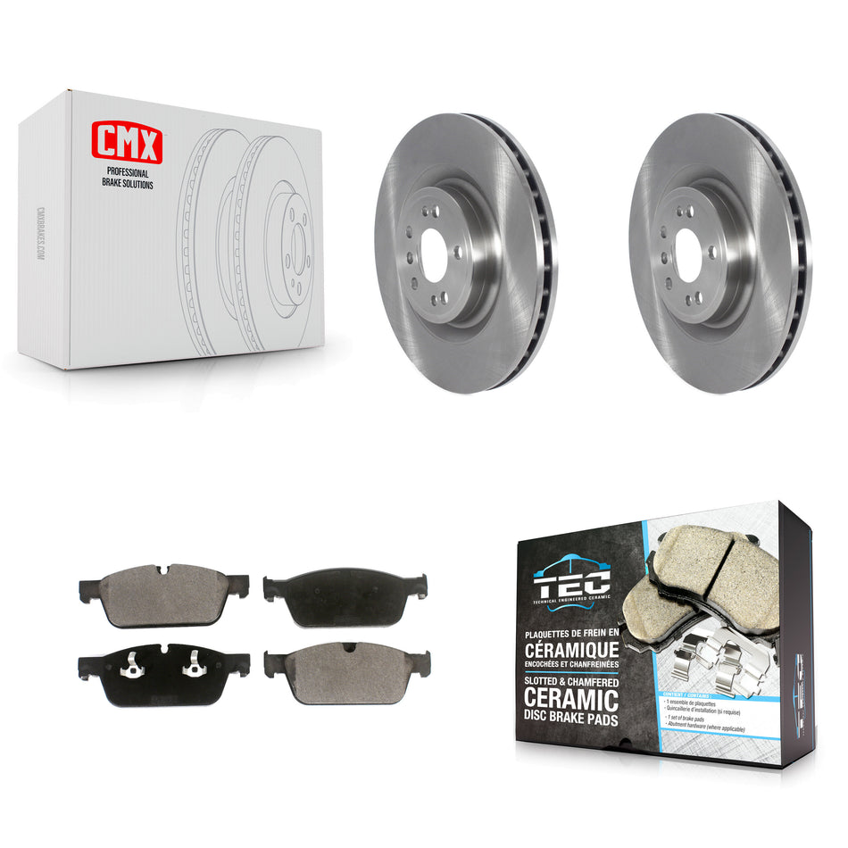 Front Disc Brake Rotors And Ceramic Pads Kit For 2017 Mercedes-Benz GLS350d K8T-103833