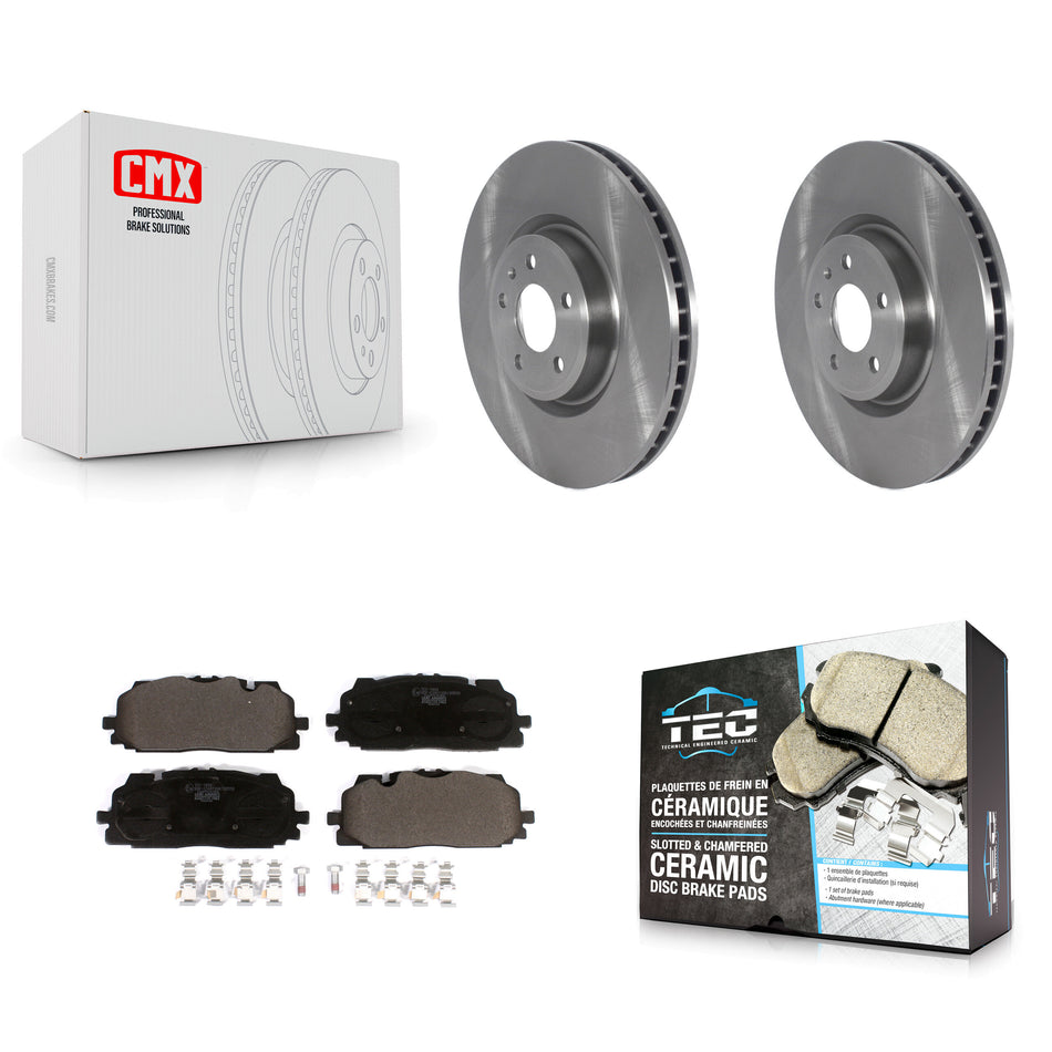 Front Disc Brake Rotors And Ceramic Pads Kit For Audi Q7 SQ5 S5 S4 Sportback K8T-103845