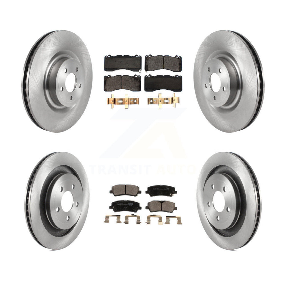 Front Rear Disc Brake Rotors And Ceramic Pads Kit For Ford Mustang With Brembo Brakes K8T-103858