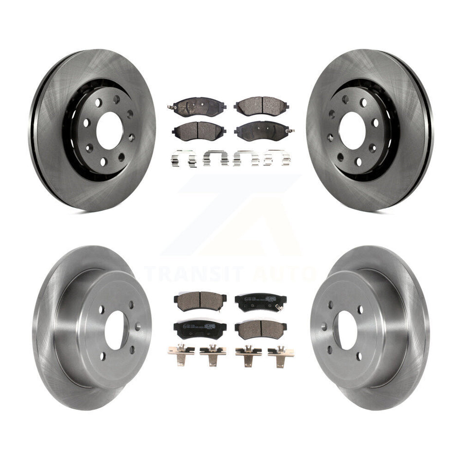 Front Rear Disc Brake Rotors And Ceramic Pads Kit For Chevrolet Spark EV K8T-103874