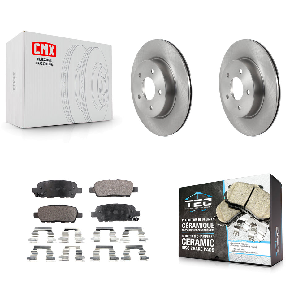 Rear Disc Brake Rotors And Ceramic Pads Kit For Nissan Rogue Sport LEAF Qashqai K8T-103898