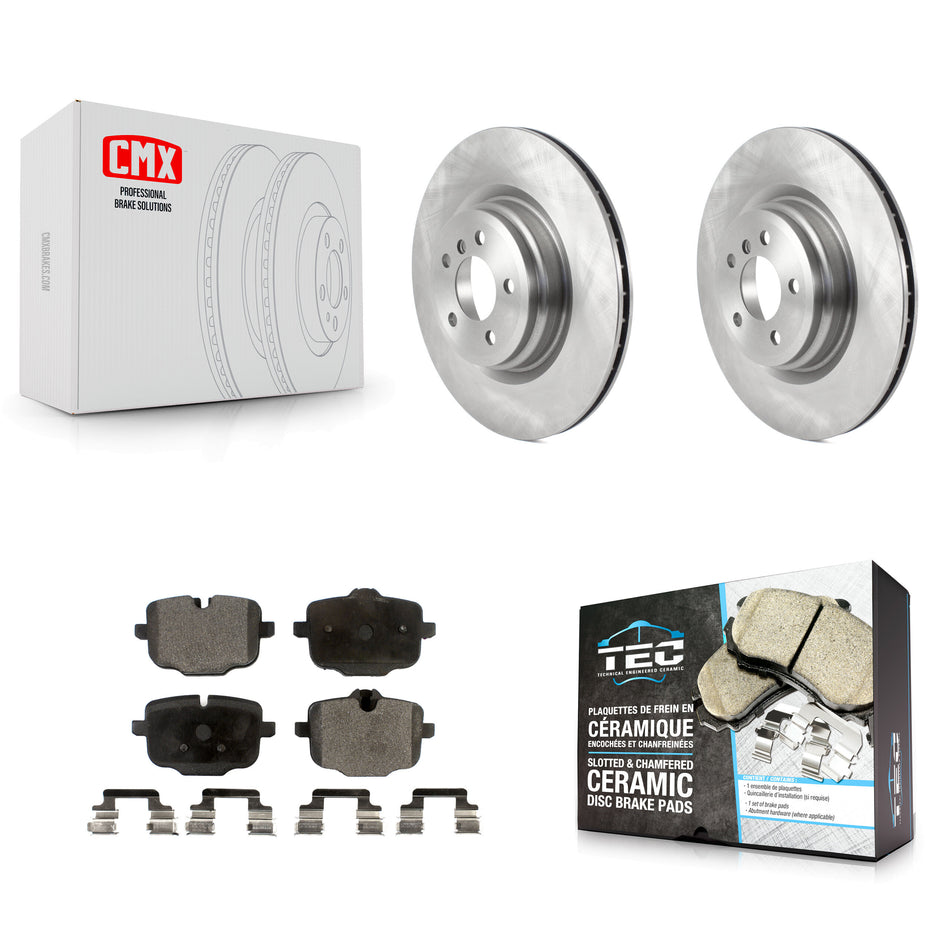 Rear Disc Brake Rotors And Ceramic Pads Kit For 2016-2019 BMW Alpina B6 xDrive Gran Coupe K8T-103905