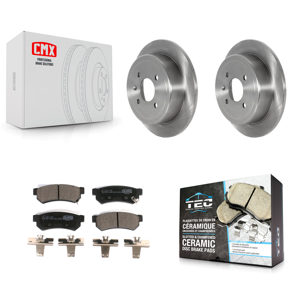 Rear Disc Brake Rotors And Ceramic Pads Kit For Chevrolet Spark EV K8T-103909