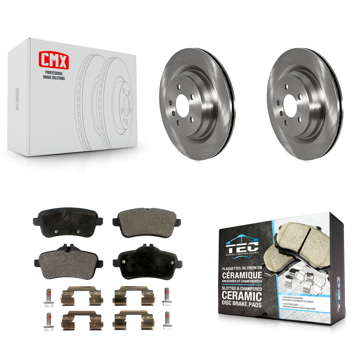 Rear Brake Rotors & Ceramic Pad Kit For Mercedes-Benz ML350 GLE400 GLE350 GLE43 AMG ML400 K8T-103913