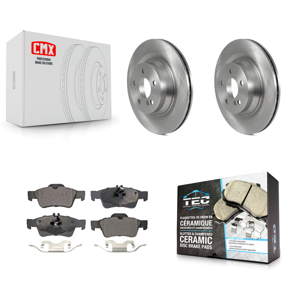 Rear Disc Brake Rotors And Ceramic Pads Kit For Mercedes-Benz CLS550 E550 K8T-103915