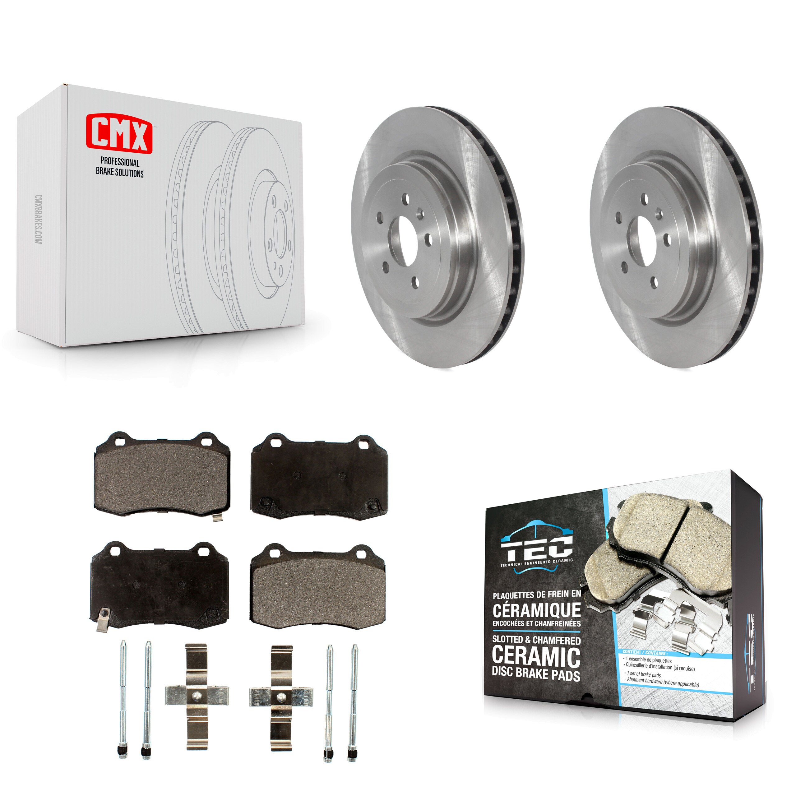 Rear Disc Brake Rotors And Ceramic Pads Kit For 2016 Tesla S From 04 16 K8T-103922