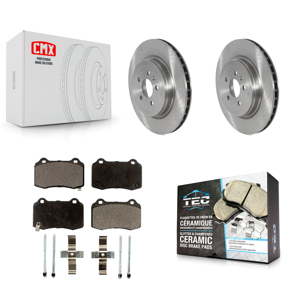 Rear Disc Brake Rotors And Ceramic Pads Kit For 2016 Tesla S From 04 16 K8T-103922