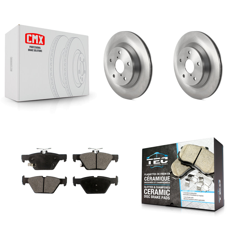 Rear Disc Brake Rotors And Ceramic Pads Kit For Subaru Forester K8T-103923