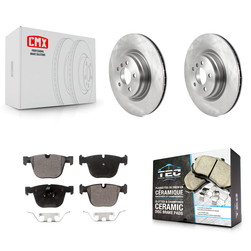 Rear Disc Brake Rotors And Ceramic Pads Kit For BMW 750Li xDrive 750i 550i GT Alpina B7 760Li B7L ActiveHybrid 7 K8T-103927