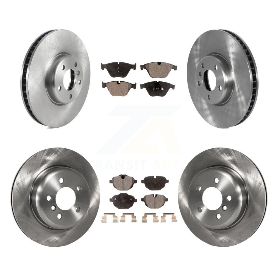 Front Rear Disc Brake Rotors And Ceramic Pads Kit (6Pc) For 2011-2013 BMW 535i With 330mm Diameter Rotor K8T-103936