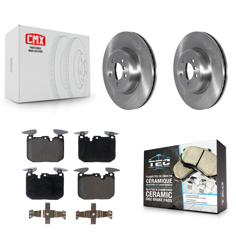 Front Disc Brake Rotors And Ceramic Pads Kit For BMW 335i xDrive 435i 330i 340i 230i 440i Gran Coupe GT M240i ActiveHybrid 3 K8T-103945
