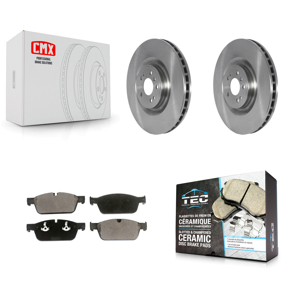 Front Disc Brake Rotors And Ceramic Pads Kit For Mercedes-Benz ML550 GLE550e K8T-103949