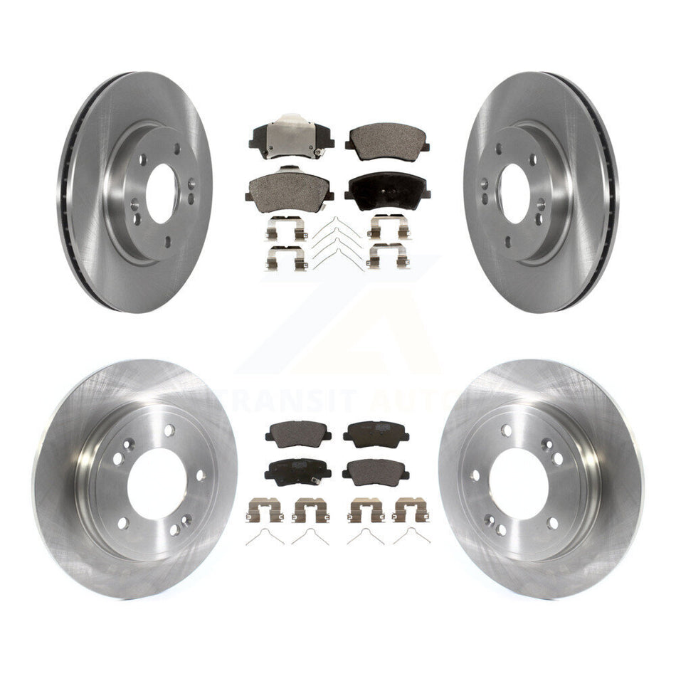 Front Rear Disc Brake Rotors And Ceramic Pads Kit For Kia Niro Hyundai Ioniq K8T-103961