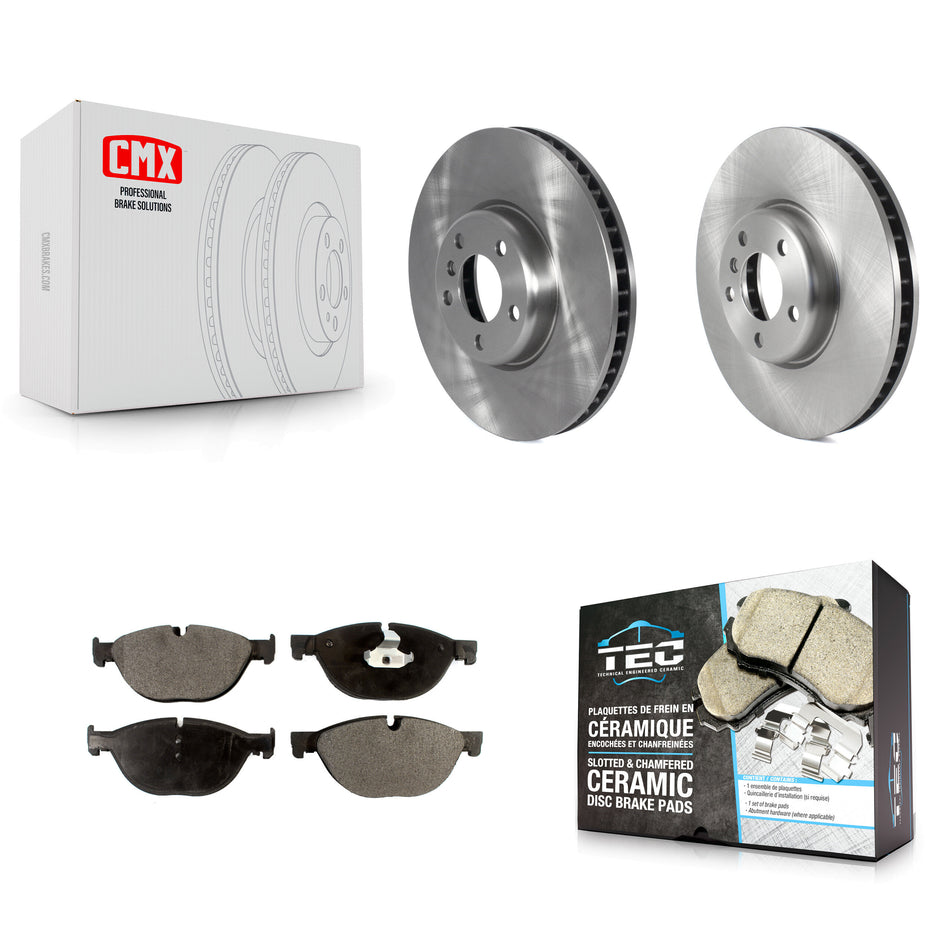 Front Disc Brake Rotors And Ceramic Pads Kit For BMW 550i xDrive 650i 740Li 740i 535i GT Gran Coupe 740Ld ActiveHybrid 7 K8T-103971