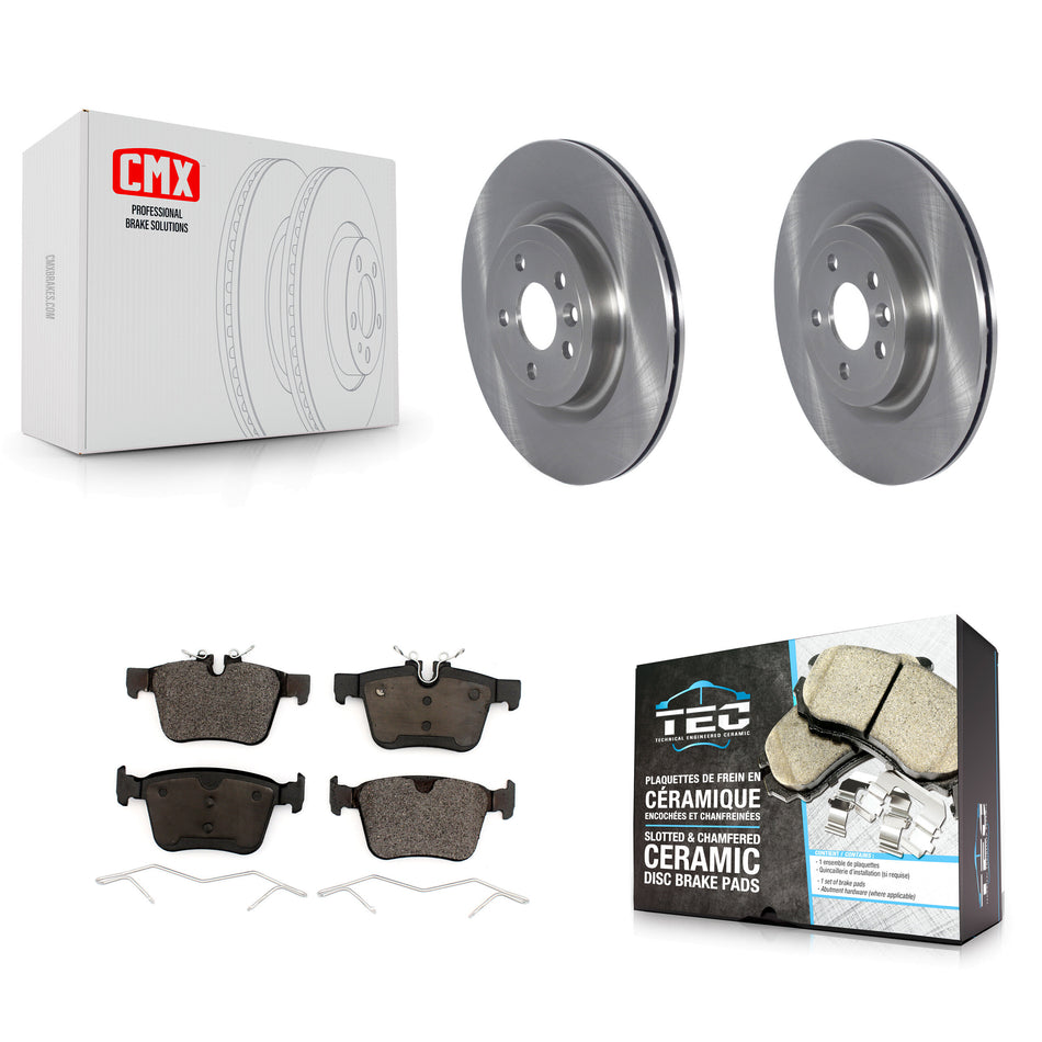 Rear Disc Brake Rotors And Ceramic Pads Kit For Land Rover Jaguar F-Pace Range Velar Discovery Sport K8T-103979