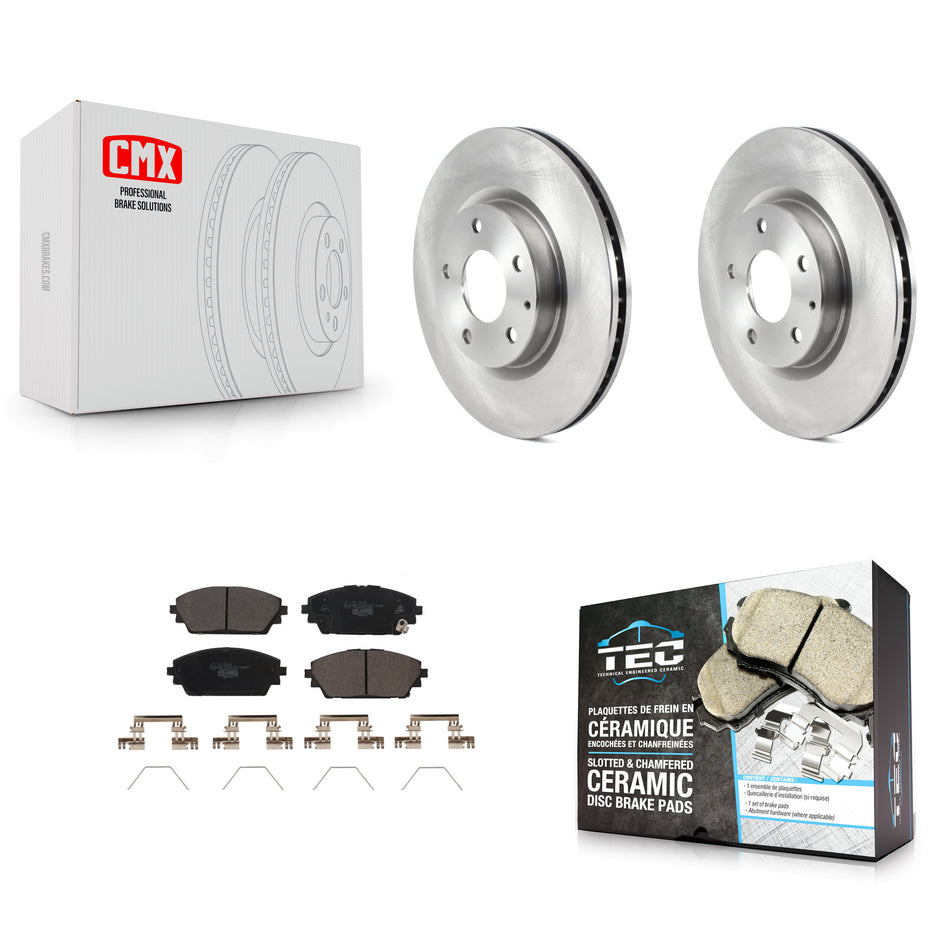 Front Disc Brake Rotors And Ceramic Pads Kit For Mazda 3 Sport AWD K8T-103983