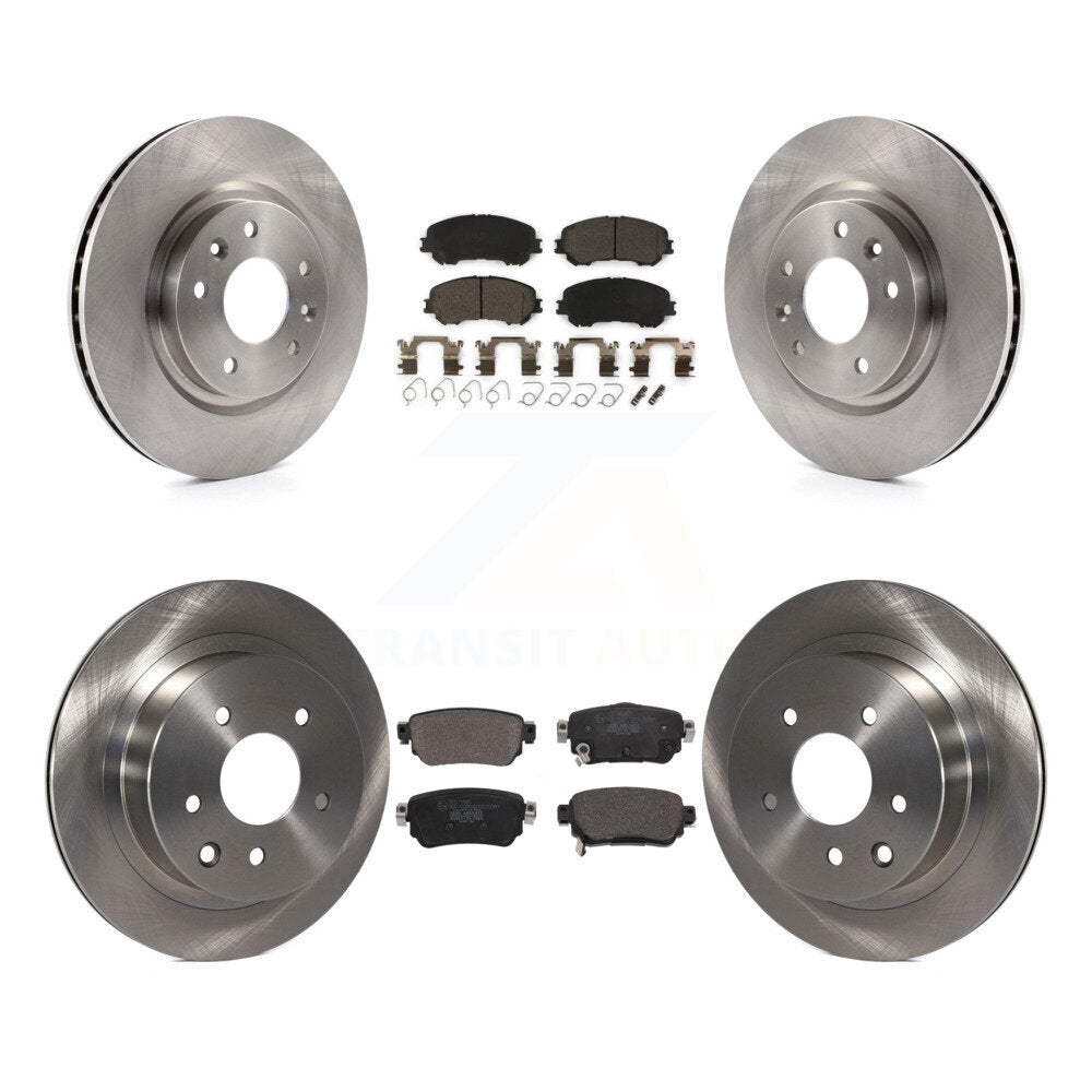 Front Rear Brake Rotor Ceramic Pad Kit For Nissan Rogue Sport With Electric Parking K8T-103993