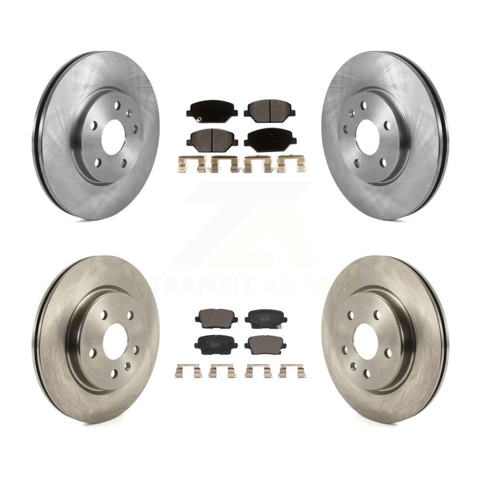 Front Rear Disc Brake Rotors And Ceramic Pads Kit For 2019 Cadillac XT4 K8T-104000