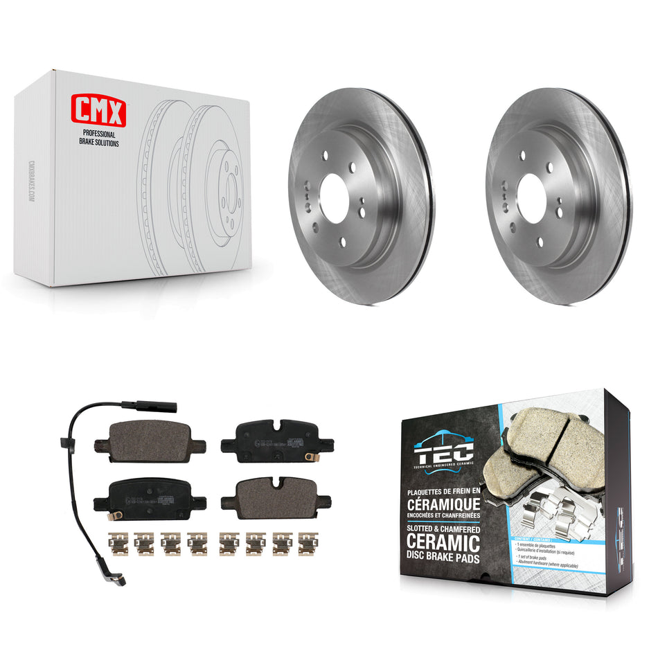 Rear Brake Rotor & Ceramic Pad Kit For GMC Chevrolet Silverado 1500 Sierra Yukon Tahoe XL K8T-104012