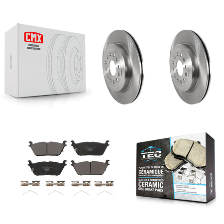 Rear Disc Brake Rotors And Ceramic Pads Kit For Ram 1500 K8T-104017
