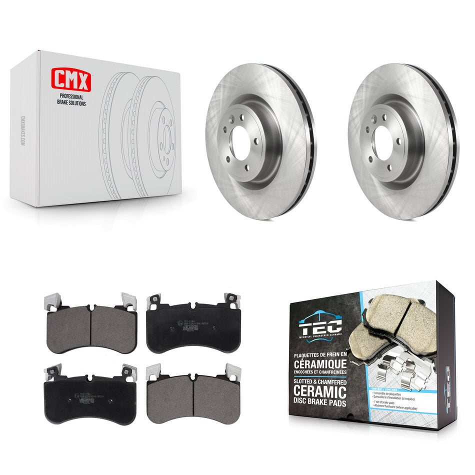 Front Disc Brake Rotors And Ceramic Pads Kit For Land Rover Range Sport Discovery K8T-104033